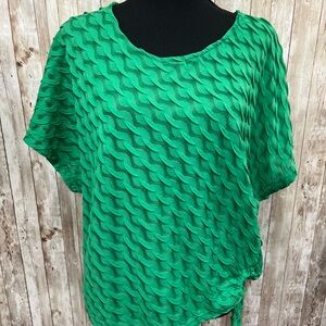 Green Textured Women's‎ Top